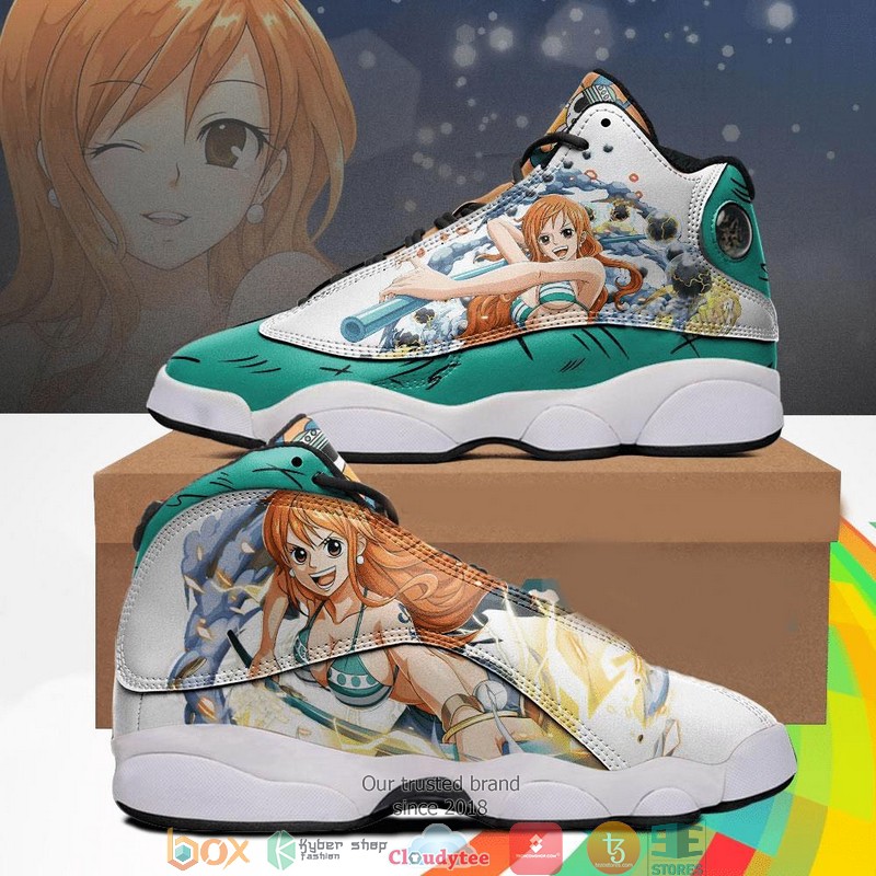 BEST Nami sone piece custom One piece Anime Air Jordan 13 Sneaker 3