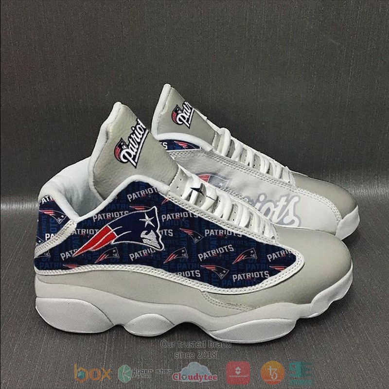 HOT New England Patriots NFL logo Football Team Air Jordan 13 sneakers 2