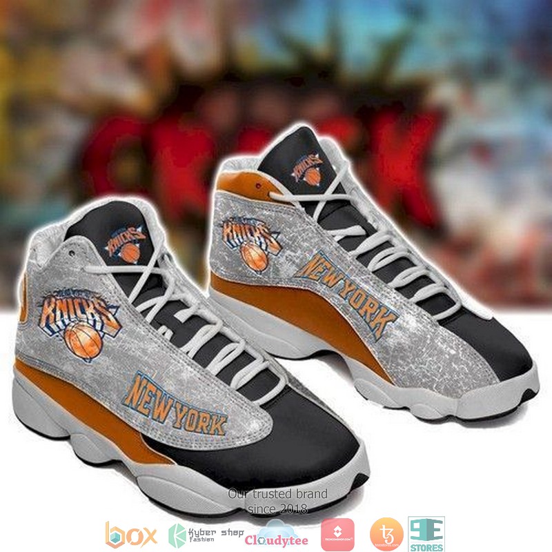BEST New York Knicks NBA football teams big logo Air Jordan 13 Sneaker 2