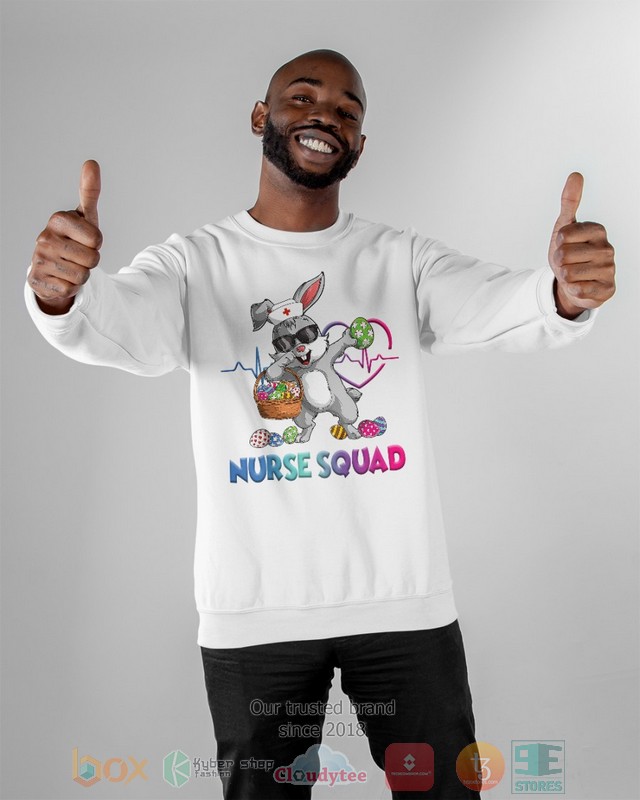 HOT Nurse Squad Bunny Dabbing hoodie, shirt 19