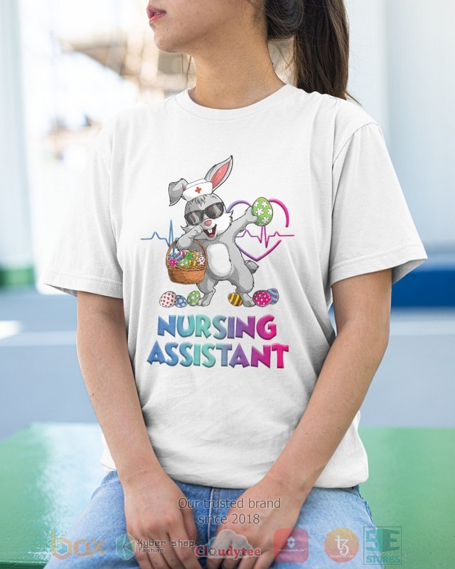 HOT Nursing Assistant Bunny Dabbing hoodie, shirt 16