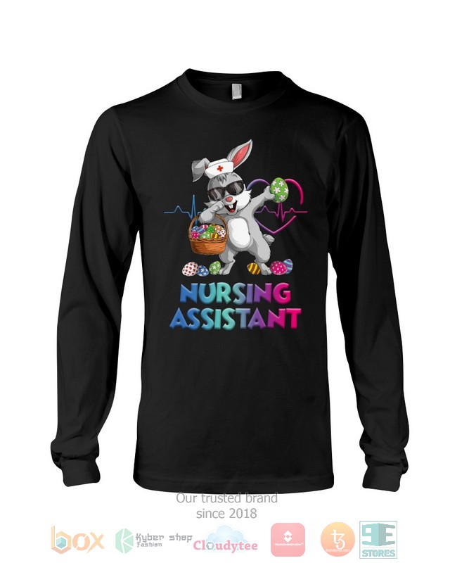 HOT Nursing Assistant Bunny Dabbing hoodie, shirt 26