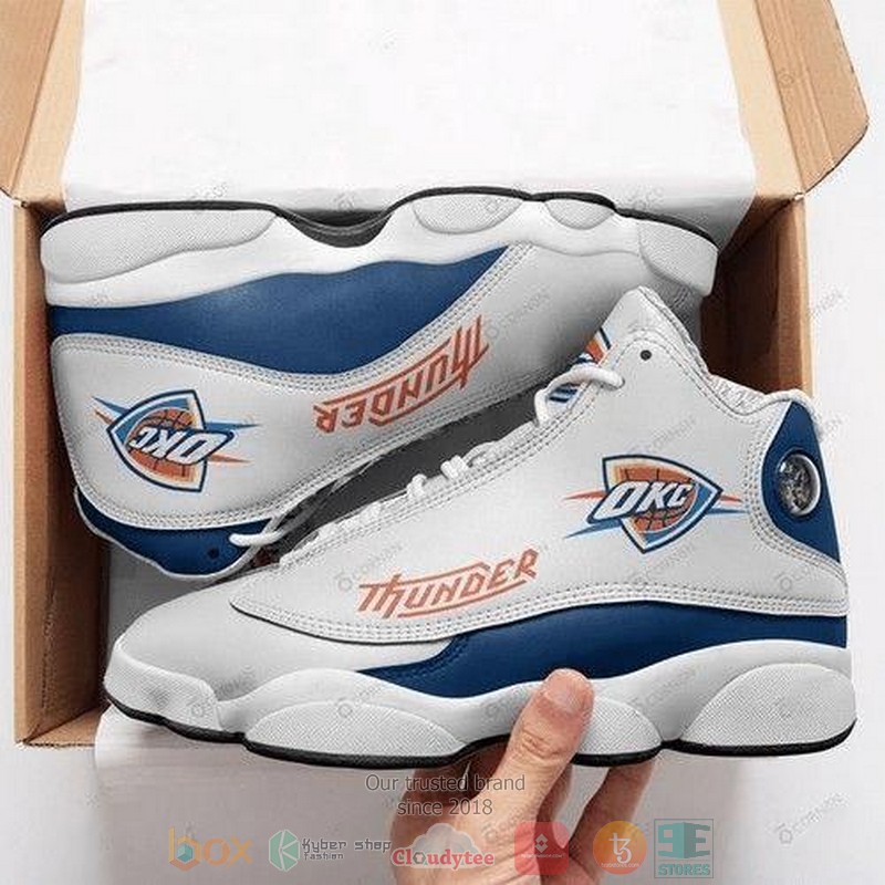 HOT Oklahoma City Thunder Team NBA logo Air Jordan 13 sneakers 3