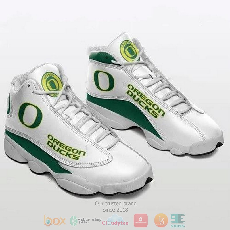 HOT Oregon Ducks Football team logo Air Jordan 13 sneakers 2