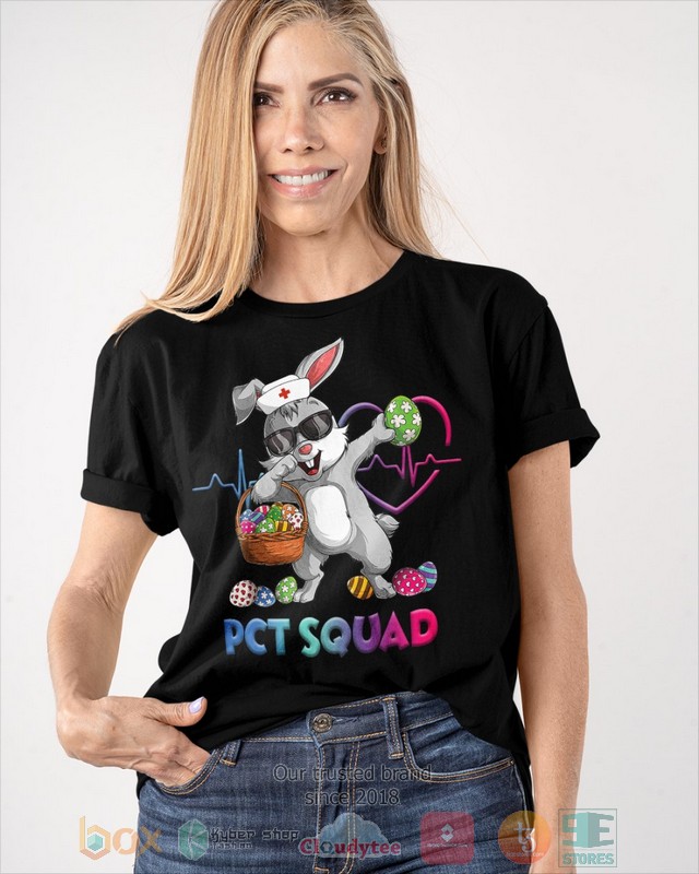 HOT Patient Care Technician PCT Squad Bunny Dabbing hoodie, shirt 35