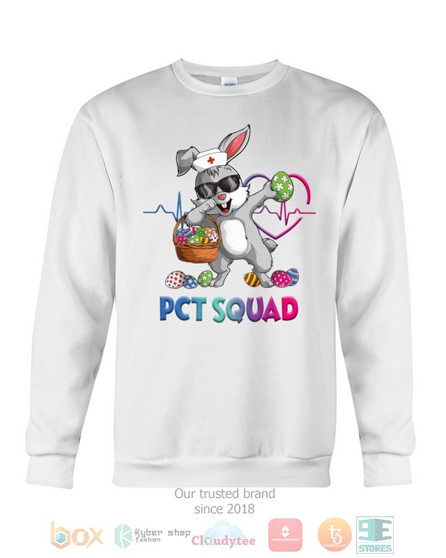 HOT Patient Care Technician PCT Squad Bunny Dabbing hoodie, shirt 17
