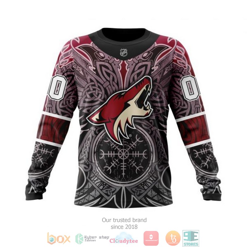 HOT Arizona Coyotes NHL Norse Viking Symbols custom Personalized 3D shirt, hoodie 14