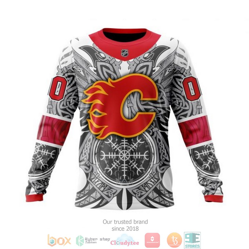 HOT Calgary Flames NHL Norse Viking Symbols custom Personalized 3D shirt, hoodie 14