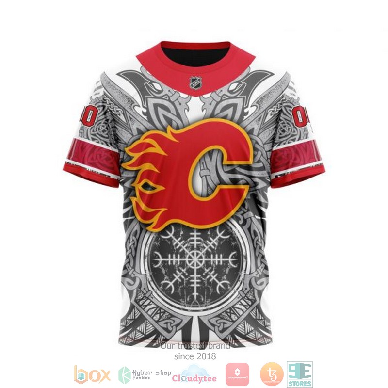 HOT Calgary Flames NHL Norse Viking Symbols custom Personalized 3D shirt, hoodie 8