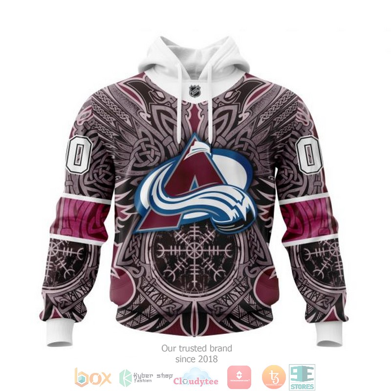 HOT Colorado Avalanche NHL Norse Viking Symbols custom Personalized 3D shirt, hoodie 1