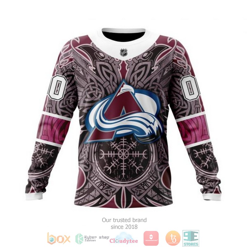 HOT Colorado Avalanche NHL Norse Viking Symbols custom Personalized 3D shirt, hoodie 14