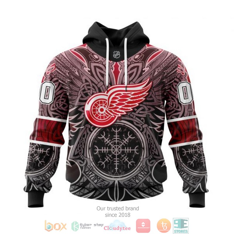 HOT Detroit Red Wings NHL Norse Viking Symbols custom Personalized 3D shirt, hoodie 1