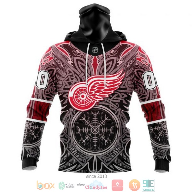 HOT Detroit Red Wings NHL Norse Viking Symbols custom Personalized 3D shirt, hoodie 4