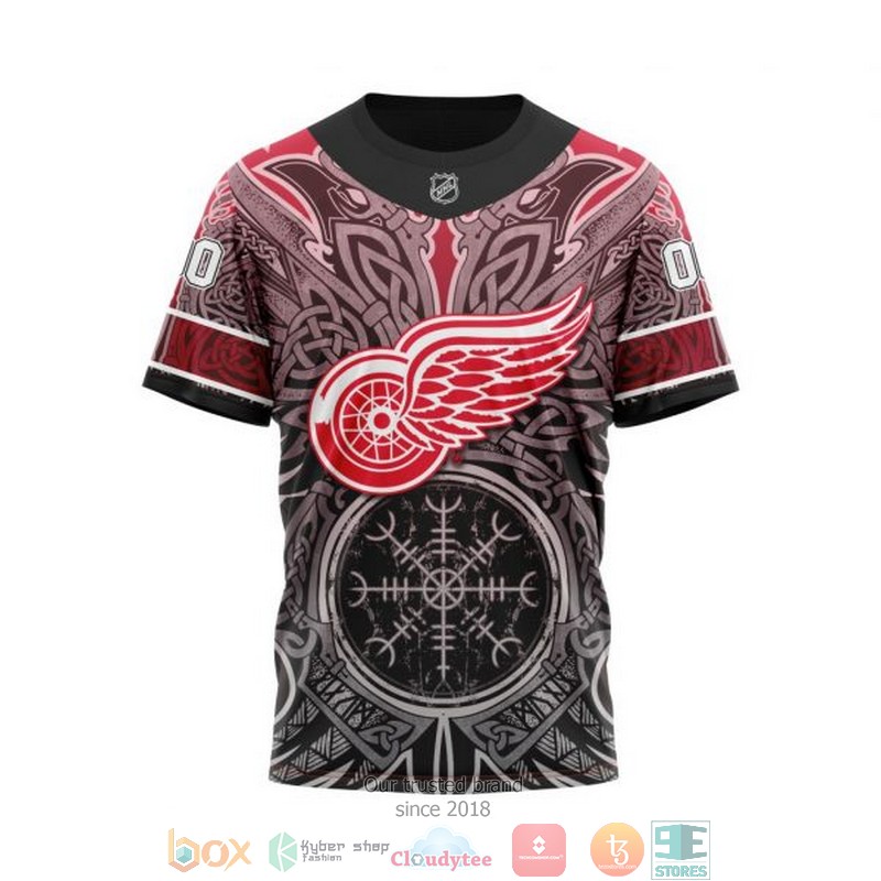 HOT Detroit Red Wings NHL Norse Viking Symbols custom Personalized 3D shirt, hoodie 16