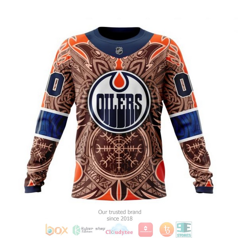 HOT Edmonton Oilers NHL Norse Viking Symbols custom Personalized 3D shirt, hoodie 14