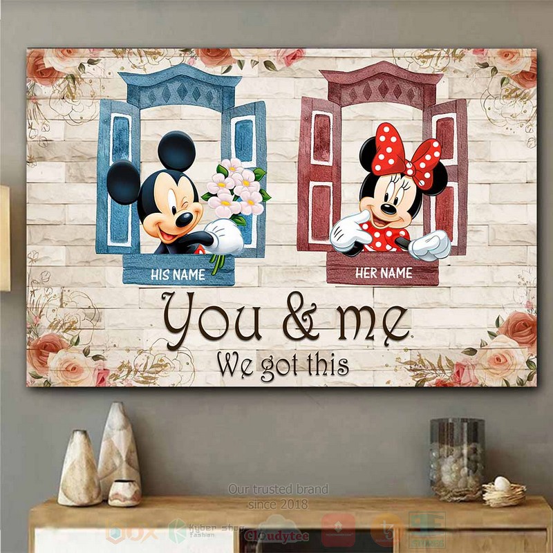 TOP Personalized Mickey Mouse With Minnie Mouse We Got This Poster 4