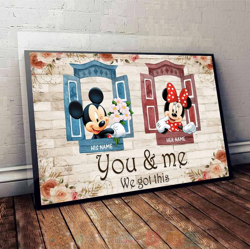 TOP Personalized Mickey Mouse With Minnie Mouse We Got This Poster 5