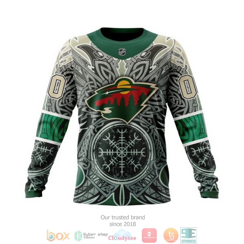 HOT Minnesota Wild NHL Norse Viking Symbols custom Personalized 3D shirt, hoodie 14