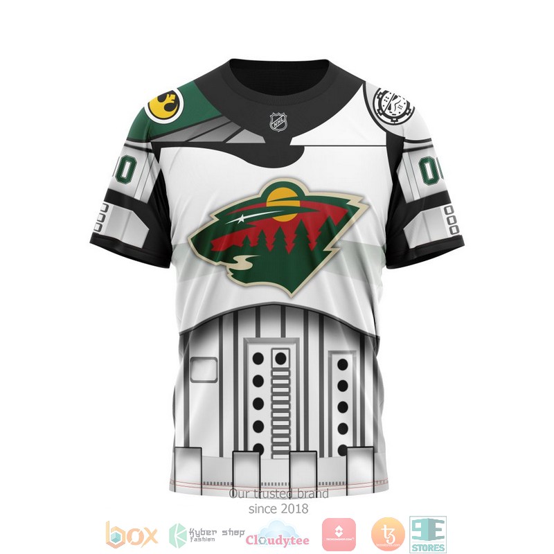 HOT Minnesota Wild NHL Star Wars custom Personalized 3D shirt, hoodie 16