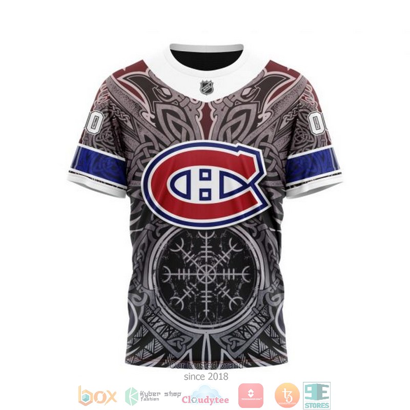 HOT Montreal Canadiens NHL Norse Viking Symbols custom Personalized 3D shirt, hoodie 8