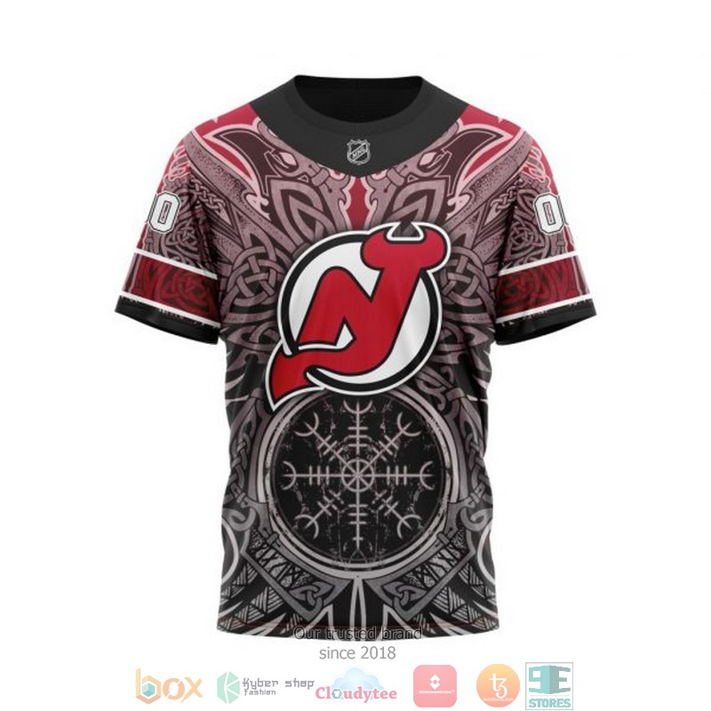 HOT New Jersey Devils NHL Norse Viking Symbols custom Personalized 3D shirt, hoodie 8