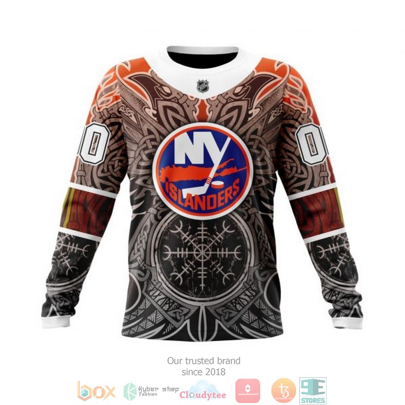 HOT New York Islanders NHL Norse Viking Symbols custom Personalized 3D shirt, hoodie 14