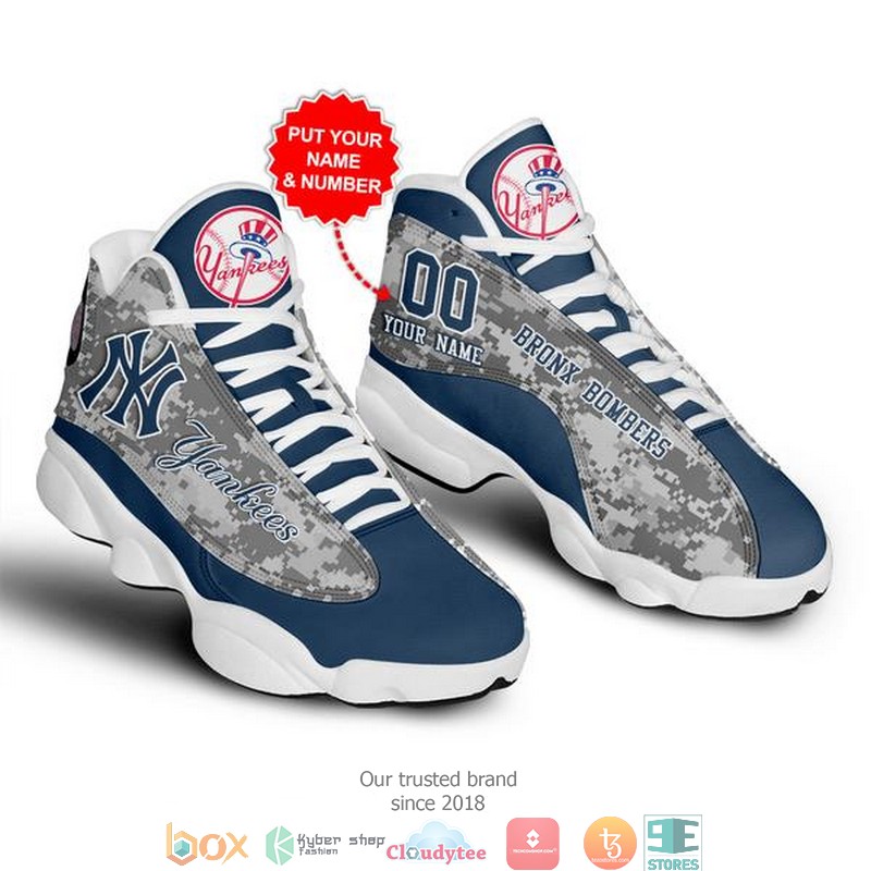 BEST New York Yankees MLB Baseball Personalized Air Jordan 13 Sneaker 1