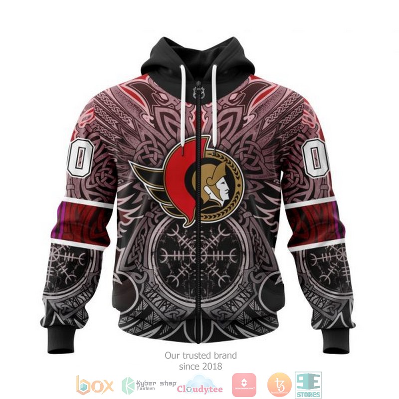 HOT Ottawa Senators NHL Norse Viking Symbols custom Personalized 3D shirt, hoodie 23