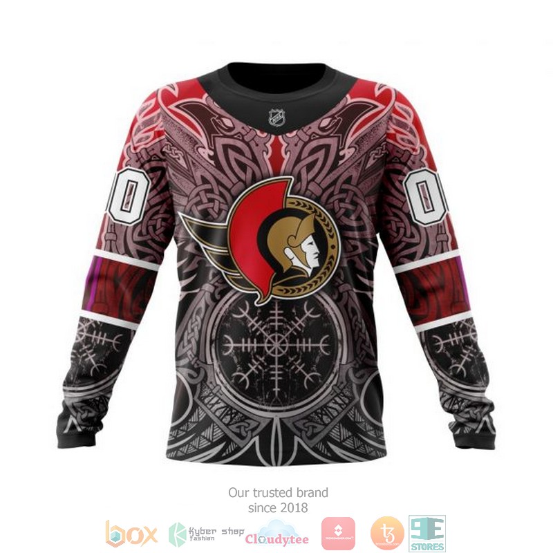 HOT Ottawa Senators NHL Norse Viking Symbols custom Personalized 3D shirt, hoodie 14