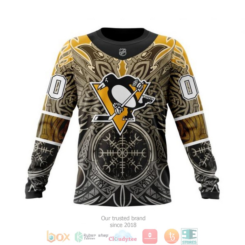 HOT Pittsburgh Penguins NHL Norse Viking Symbols custom Personalized 3D shirt, hoodie 14