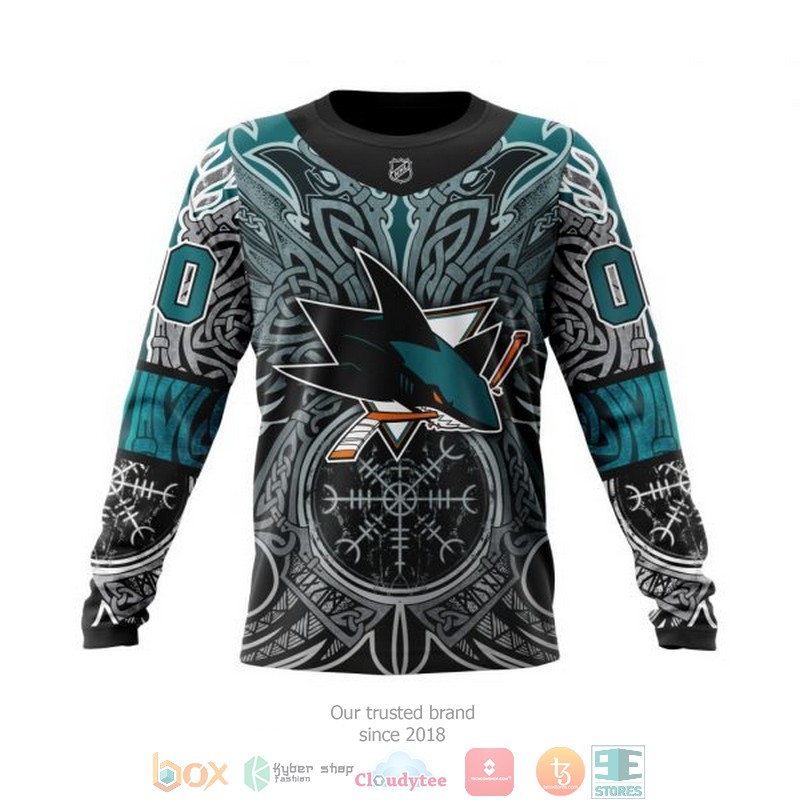 HOT San Jose Sharks NHL Norse Viking Symbols custom Personalized 3D shirt, hoodie 6