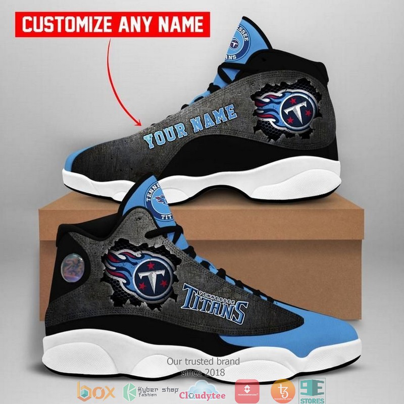 BEST Tennessee Titans NFL Football Team Personalized Air Jordan 13 Sneaker 1