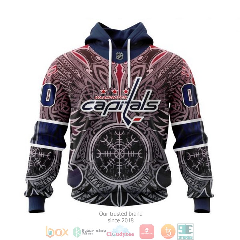 HOT Washington Capitals NHL Norse Viking Symbols custom Personalized 3D shirt, hoodie 1
