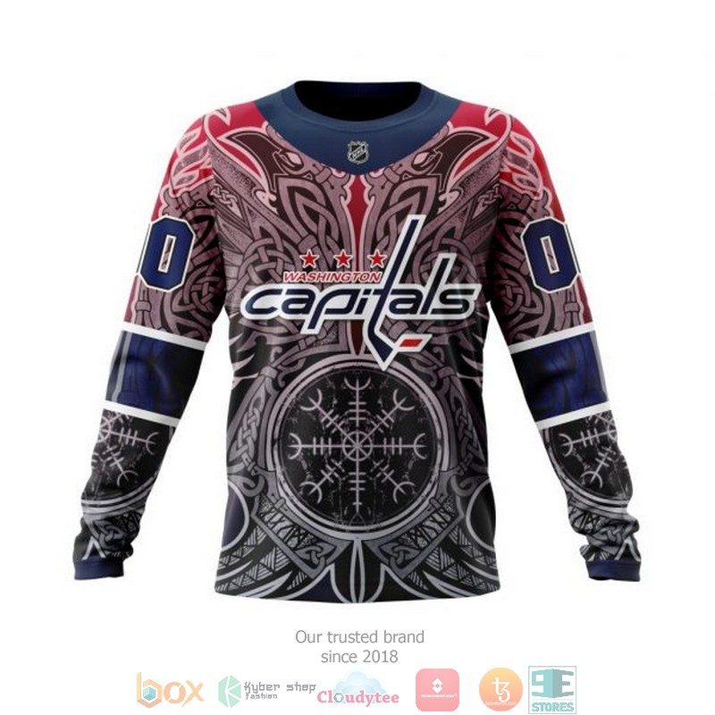 HOT Washington Capitals NHL Norse Viking Symbols custom Personalized 3D shirt, hoodie 14