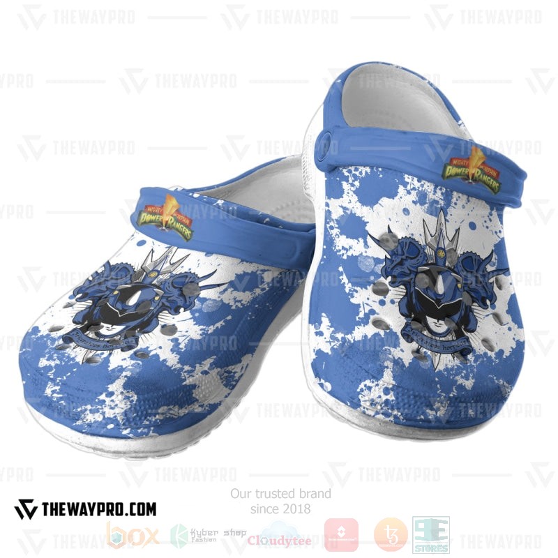 TOP Power Rangers Mighty Morphin Blue Ranger Crocs Shoes 3