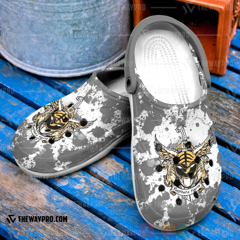 TOP Power Rangers Mighty Morphin White Ranger Crocs Shoes 6