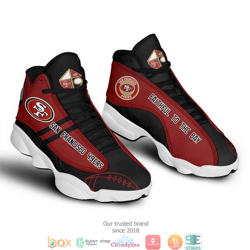 BEST San Francisco 49ers NFL Football Air Jordan 13 Sneaker 3