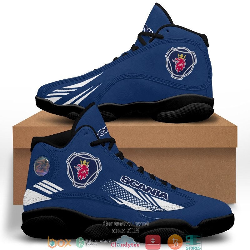BEST Scania Blue Air Jordan 13 Sneaker - Image 7