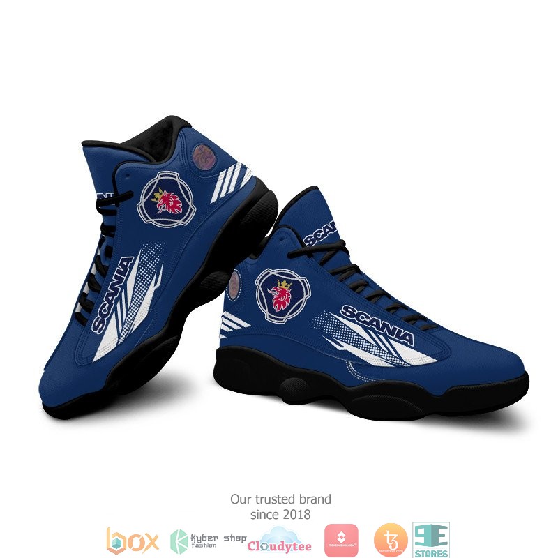 BEST Scania Blue Air Jordan 13 Sneaker - Image 8