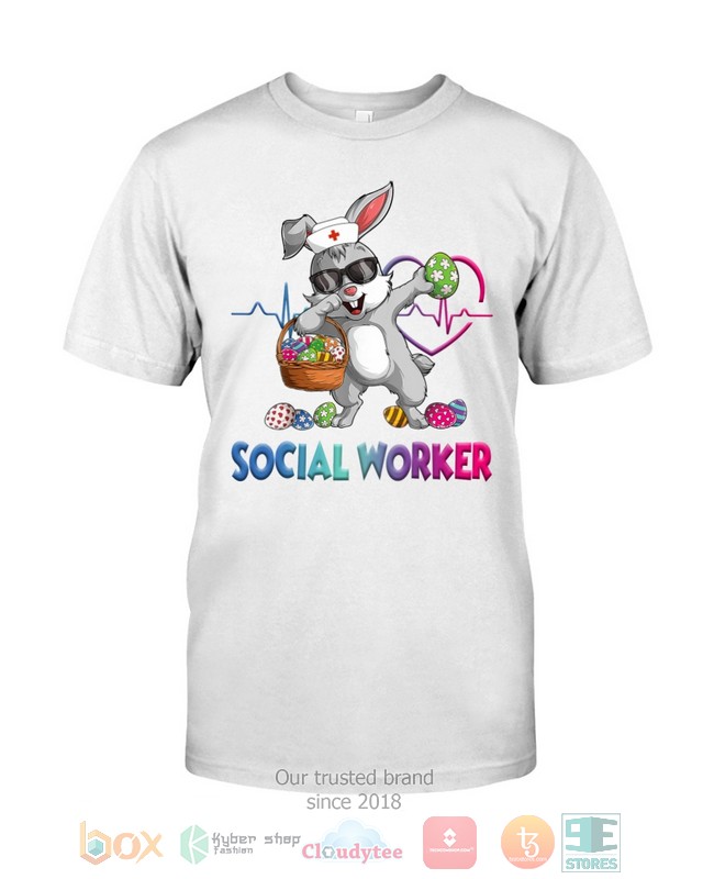 HOT Social Worker Bunny Dabbing hoodie, shirt 13