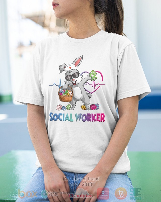 HOT Social Worker Bunny Dabbing hoodie, shirt 43