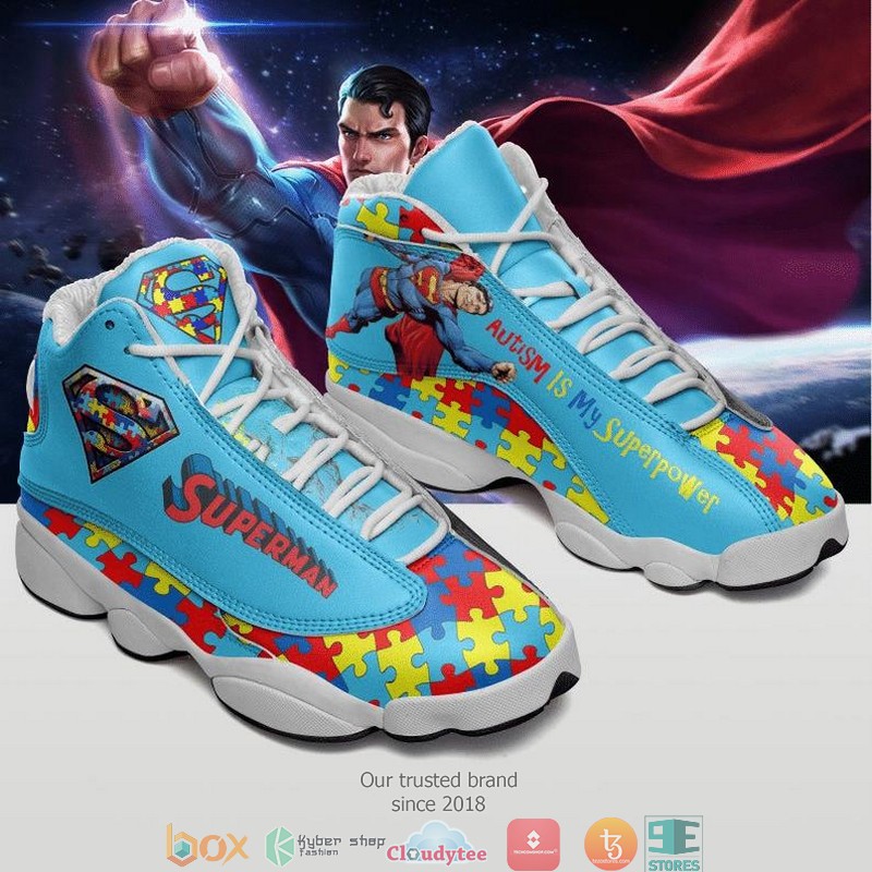 BEST Superman Autism Awareness Autism Autism Air Jordan 13 Sneaker 3