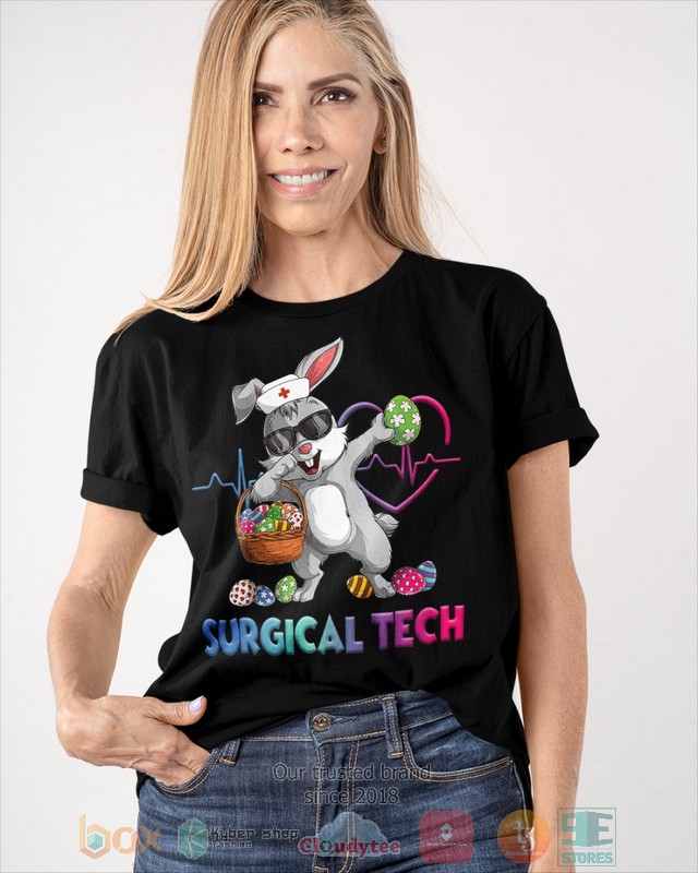 HOT Surgical Tech Bunny Dabbing hoodie, shirt 8