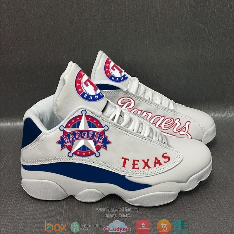 BEST Texas Rangers Football big logo Air Jordan 13 Sneaker 2