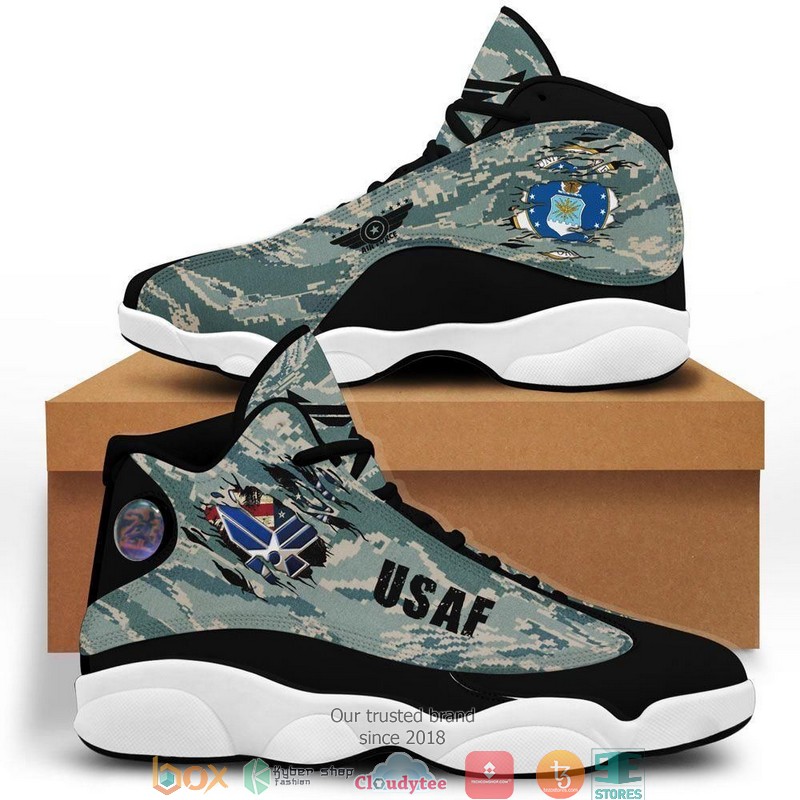 BEST US Air Force camo big logo Air Jordan 13 Sneaker 3