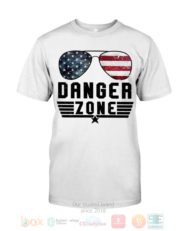 NEW Danger Zone American Flag Shirt 22