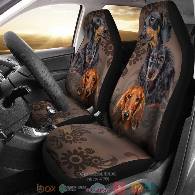 BEST Vintage Face Dachshund Dog Car Seat Cover 9