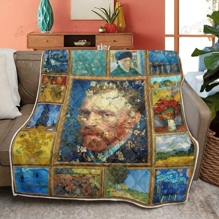 HOT Vincent Willem Van Gogh Picture Luxury Quilt 2