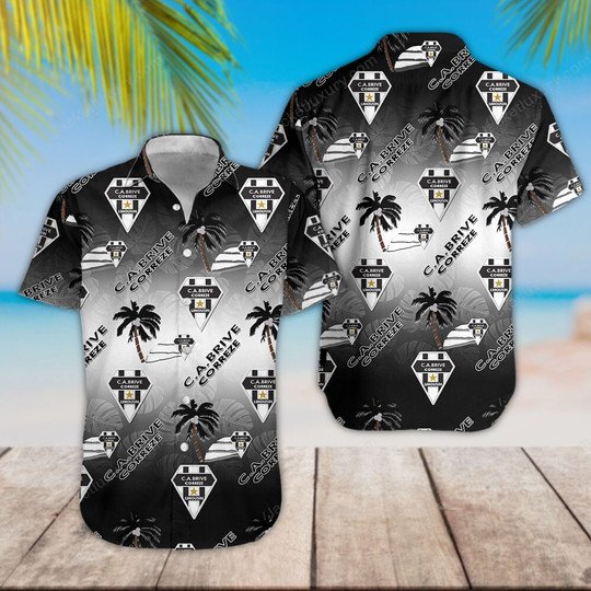 CA Brive logo palm tree Hawaiian Shirt 3