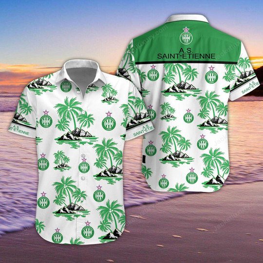 AS Saint-Etienne Hawaiian Shirt 4